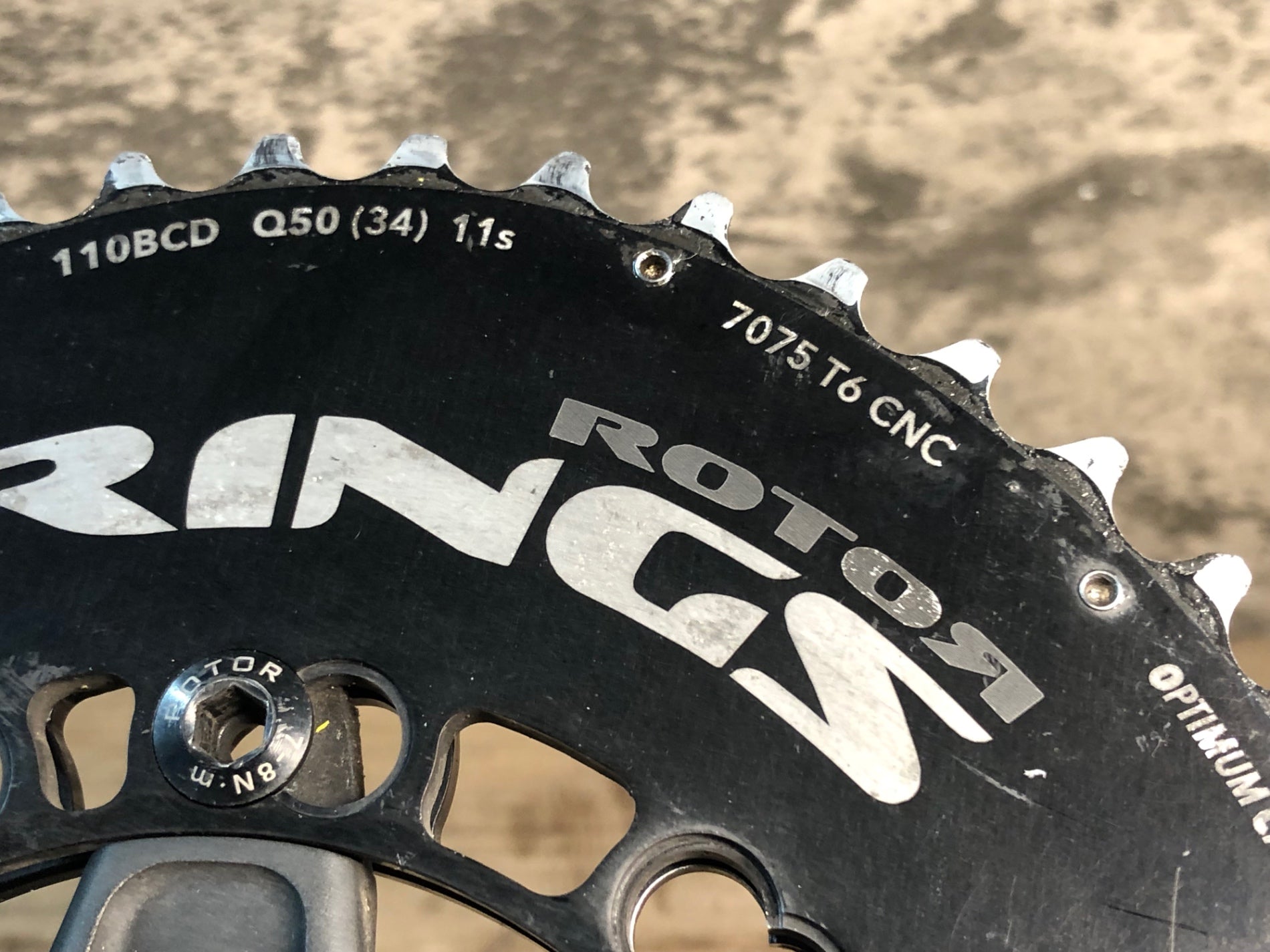 IX398 ローター ROTOR Q RINGS 3D 30 クランクセット 170mm 50/34T
