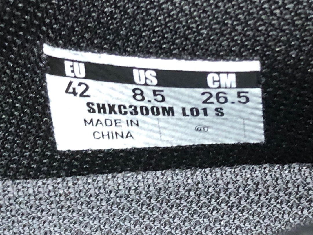 JP118 シマノ SHIMANO XC3 SHXC300M L01 S ビンディングシューズ 2穴 BOA 黒 EU42