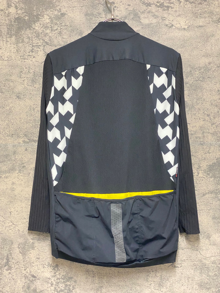 KO414 アソス ASSOS EQUIPE RS PROF SERIES CLIMACOOD 2/3 SPRING FALL 長袖 サイクルジャージ 黒 L 裏起毛