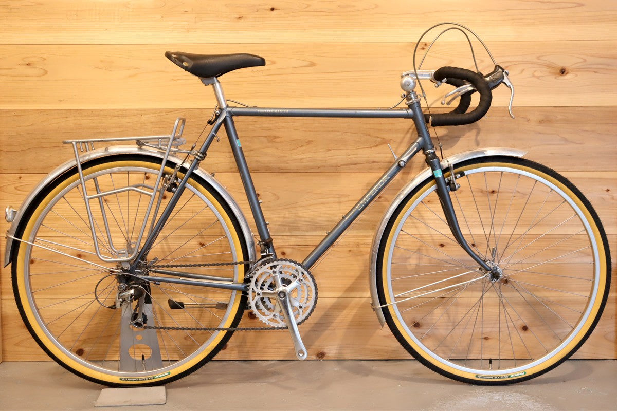 MARUISHI クロモリ ロードバイク ランドナーフレーム 青