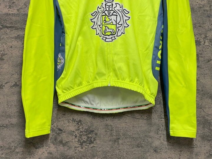 KJ867 スポーツフル sportful 裏起毛 長袖 サイクルジャージ 黄 M TINKOFF