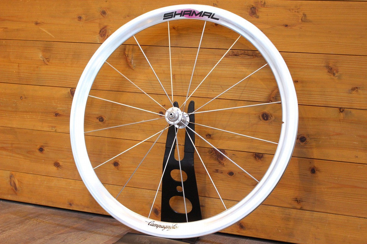 カンパニョーロ CAMPAGNOLO SHAMAL 銀シャマル アルミ クリンチャー フロントホイール ナローリム 【名古屋店】