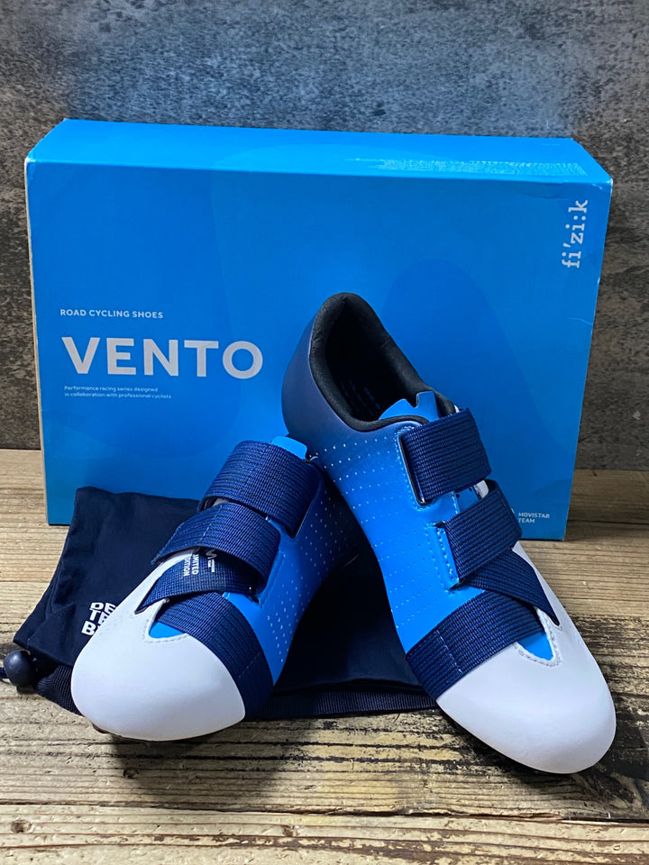 KI042 フィジーク fizik VENTO POWERSTRAP R1 モビスター MOVISTAR ビンディングシューズ 3穴 EU43 1/2