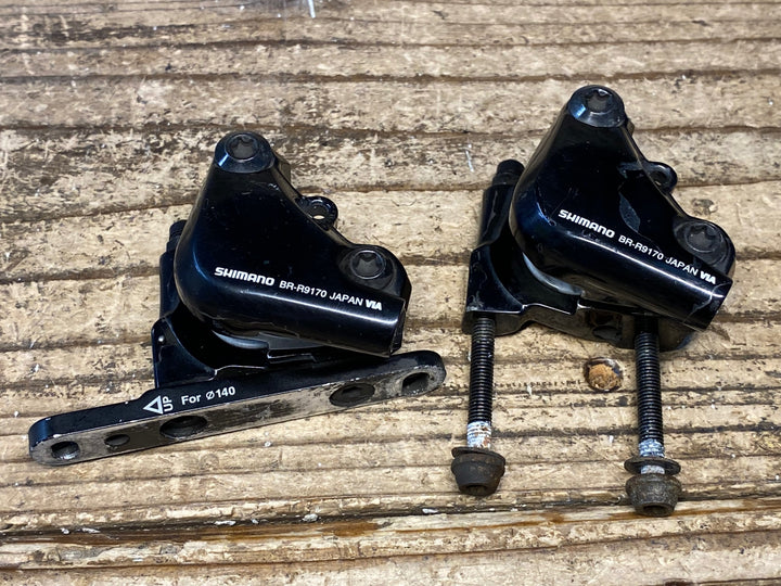 JD641 シマノ SHIMANO デュラエース DURA-ACE BR-R9170 ディスクブレーキ キャリパー 前後セット