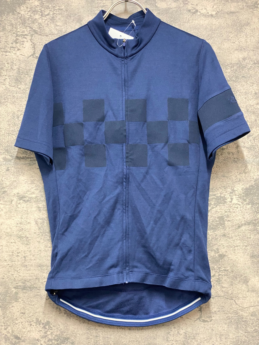 JS466 ラファ Rapha CHECK JERSEY 半袖 サイクルジャージ 濃紺 S