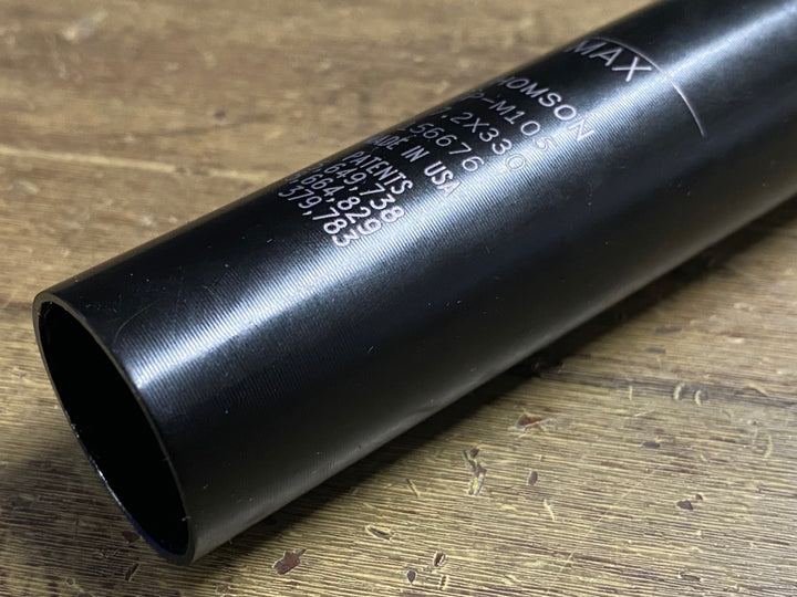 KH016 トムソン THOMSON MASTERPIECE アルミ シートポスト 黒 330mm Φ27.2