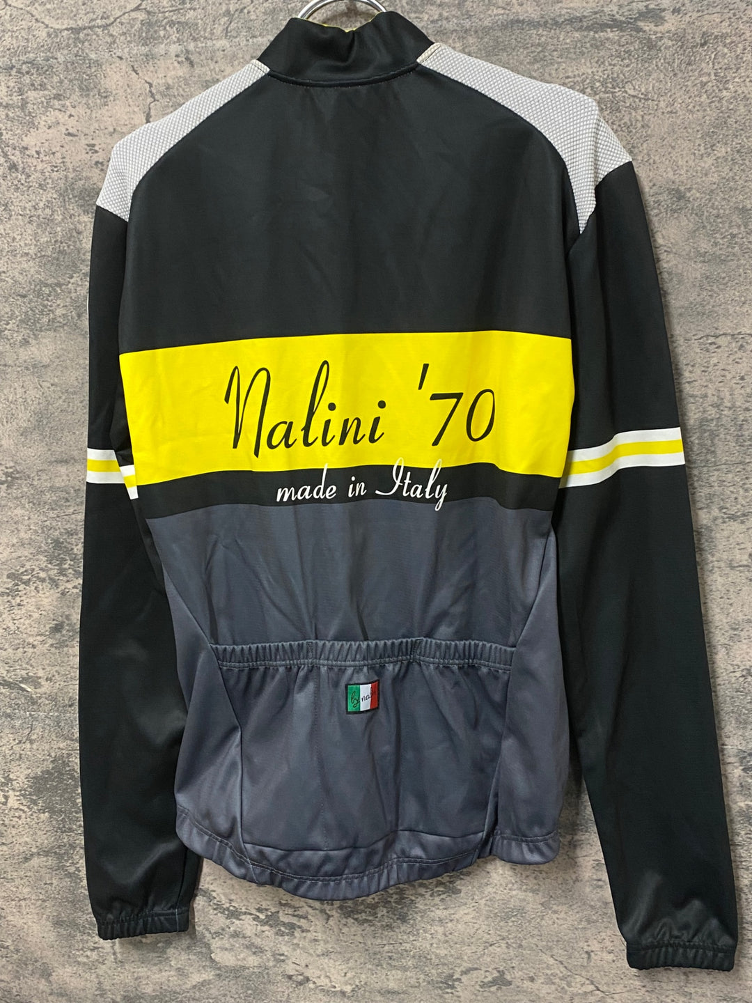 KD354 ナリーニ NALINI 長袖 サイクルジャージ 微裏起毛 M 黒黄