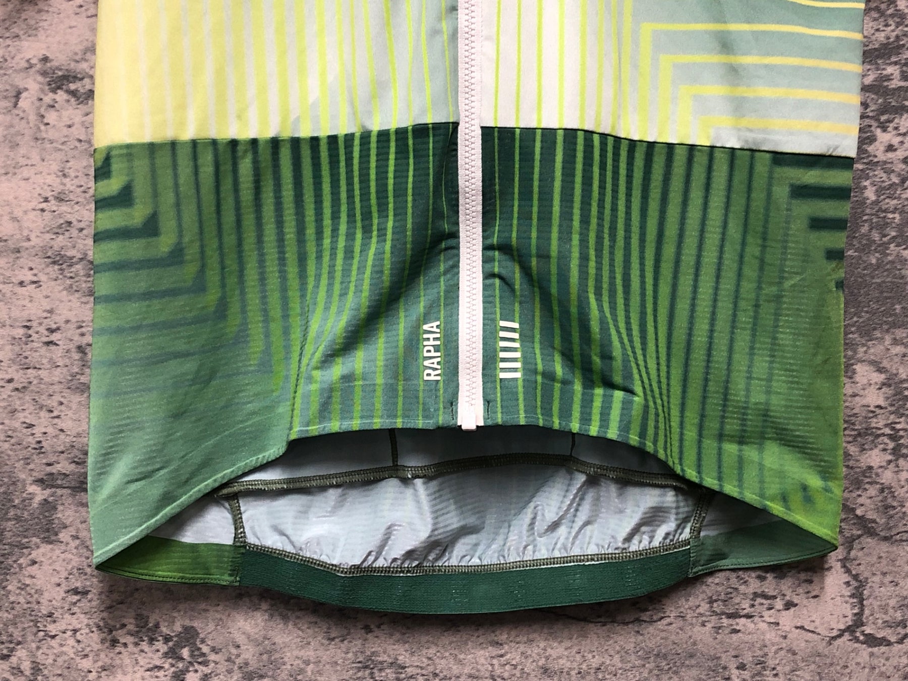 JJ938 ラファ Rapha TUNNEL VISION PT JERSEY サイクルジャージ 緑 M