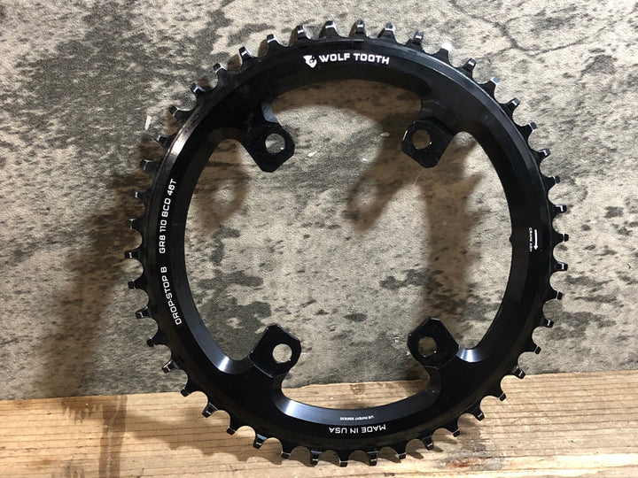 KJ605 ウルフトゥース WOLFTOOTH DROP STOP-B GR8 ナローワイド チェーンリング 46T PCD110 4H