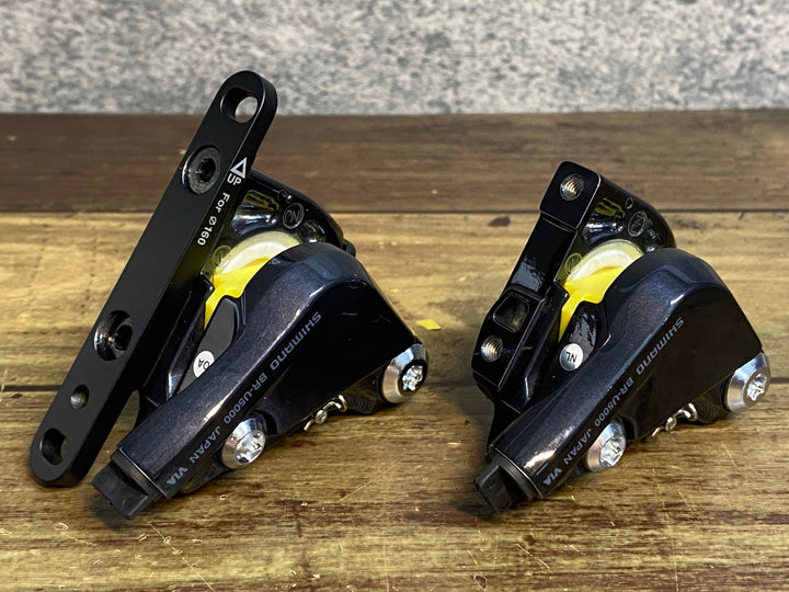 JU378 シマノ SHIMANO メトレア METREA BR-U5000 油圧ディスクブレーキ 前後セット フラットマウント 未使用