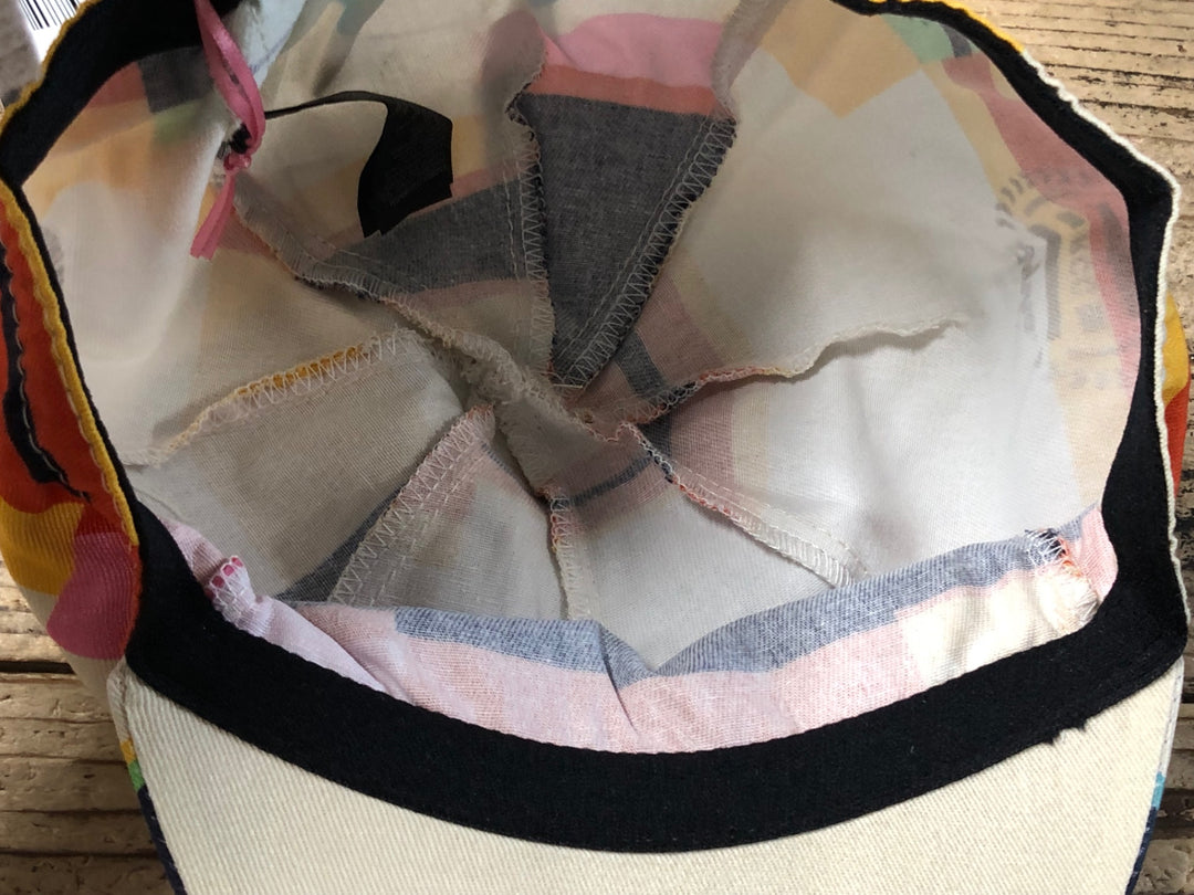 KD255 ラファ Rapha RCC ANNUAL CAP サイクルキャップ ベージュ 総柄 ワンサイズ