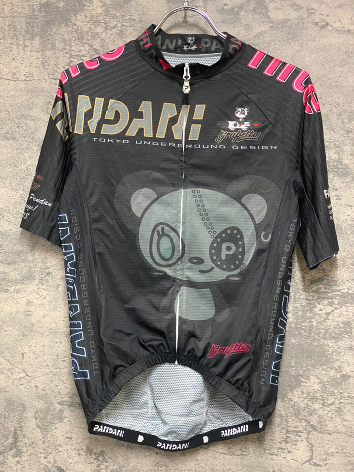 KD961 パンダーニ Pandani 半袖 サイクルジャージ 黒 M