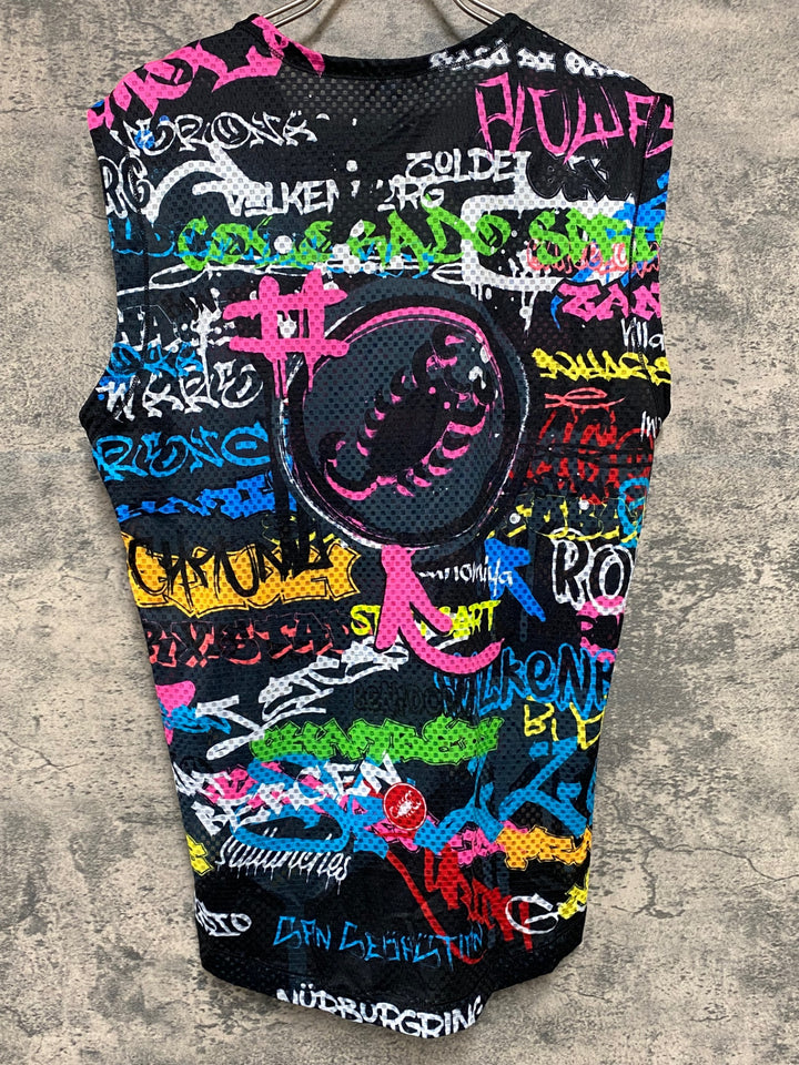 KB232 カステリ CASTELLI 半袖 ベースレイヤー 黒 XL
