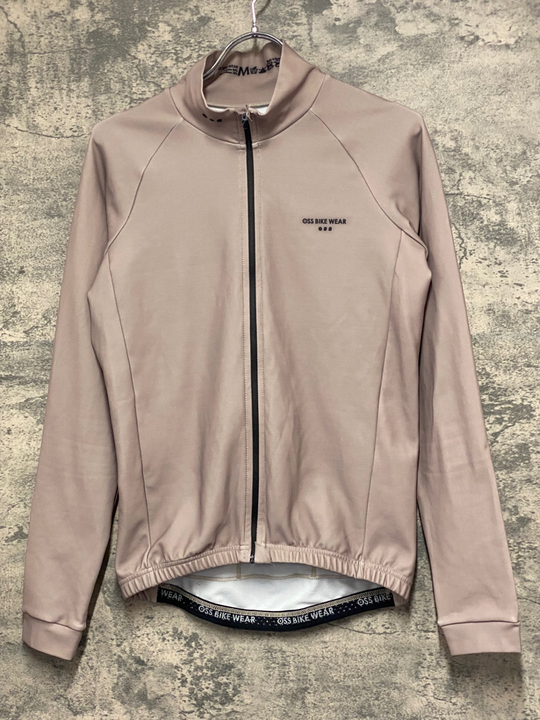 JV312 OSS BIKE WEAR 長袖 サイクルジャージ ベージュ M 裏起毛