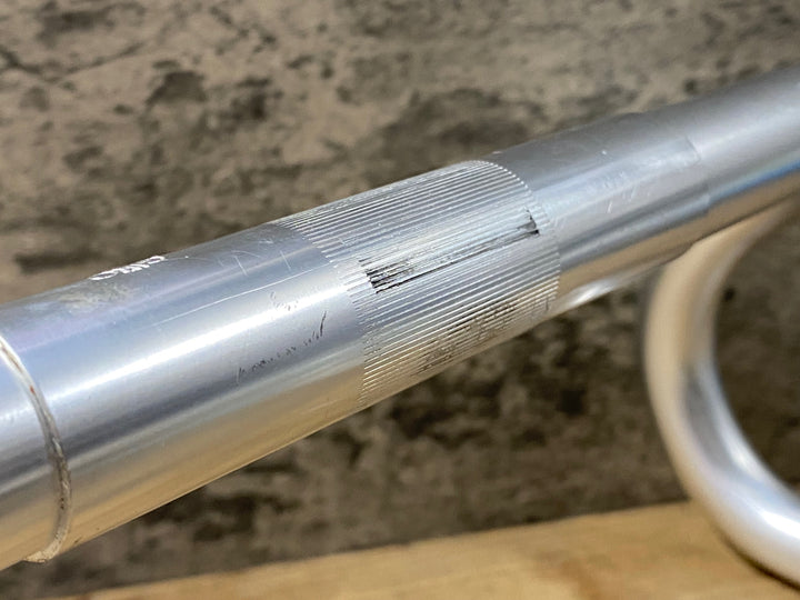 KB182 チネリ Cinelli ジロ ディタリア GIRO D`ITALIA アルミ ドロップハンドル 400mmエンドC-C Φ26.4 ※末端カット、加工品のためジャンク
