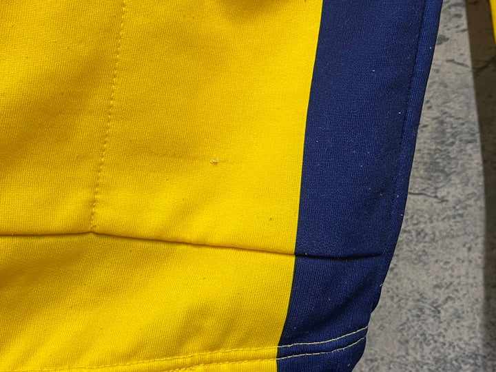 JJ830 デルトンゴ deltongo COLNAGO REX ハーフジップ 長袖 サイクルジャージ 黄 3 裏起毛 ヴィンテージ