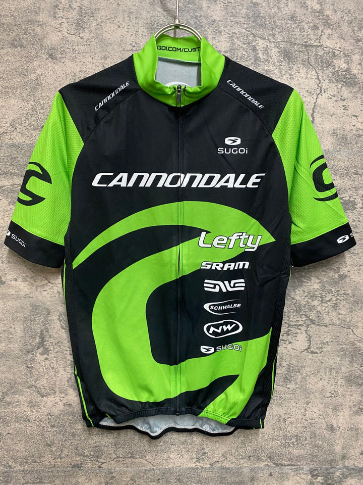 JS450 スゴイ SUGOI 半袖 サイクルジャージ 緑 M CANNONDALE