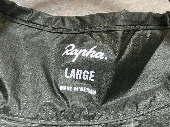 KE033 ラファ Rapha BREVET FLYWEIGHT WIND JACKET 長袖 サイクルジャケット オリーブ L