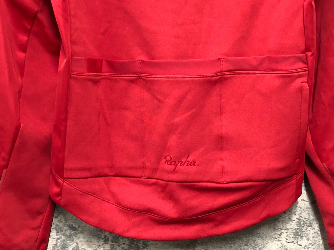 JE992 ラファ Rapha CORE WINTER JACKET 長袖 サイクルジャケット 赤 M 裏起毛