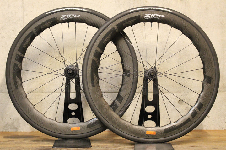 ジップ ZIPP NSW454 Tubeless DISC カーボン チューブレス ホイールセット シマノフリー 12S/11S フックレス 【福岡店】