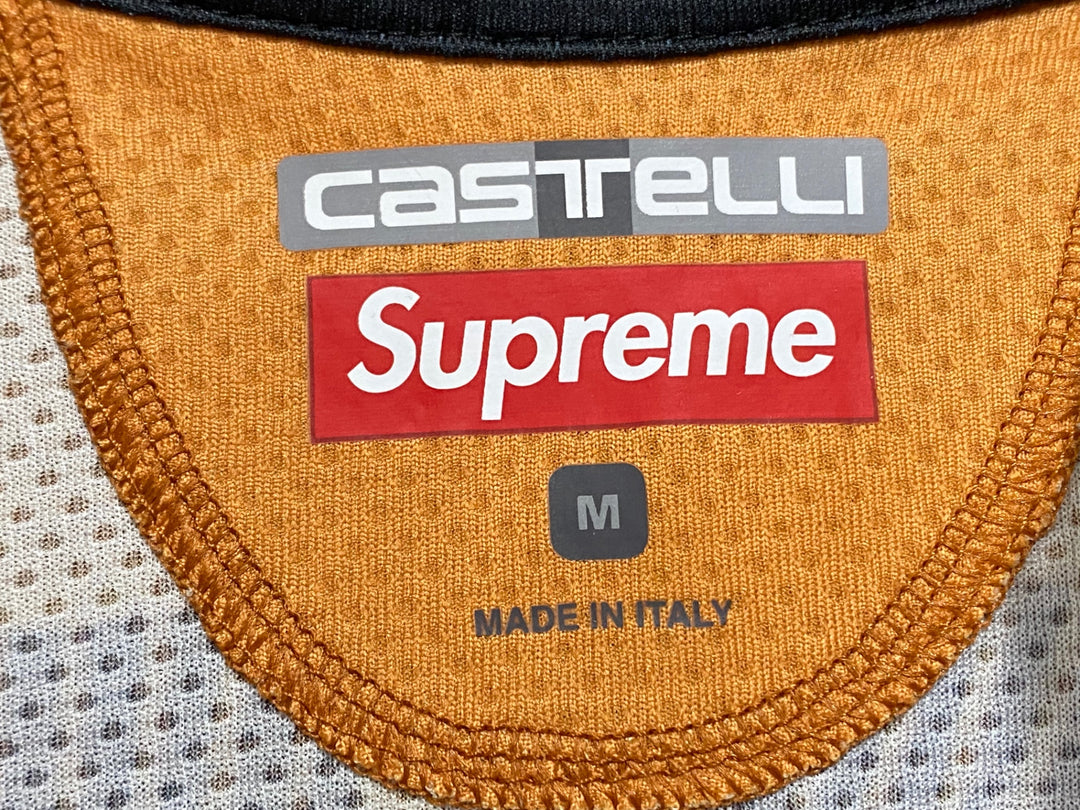 KA407 カステリ CASTELLI Supreme SUBWAY 半袖 サイクルジャージ M スカルキャップ セット