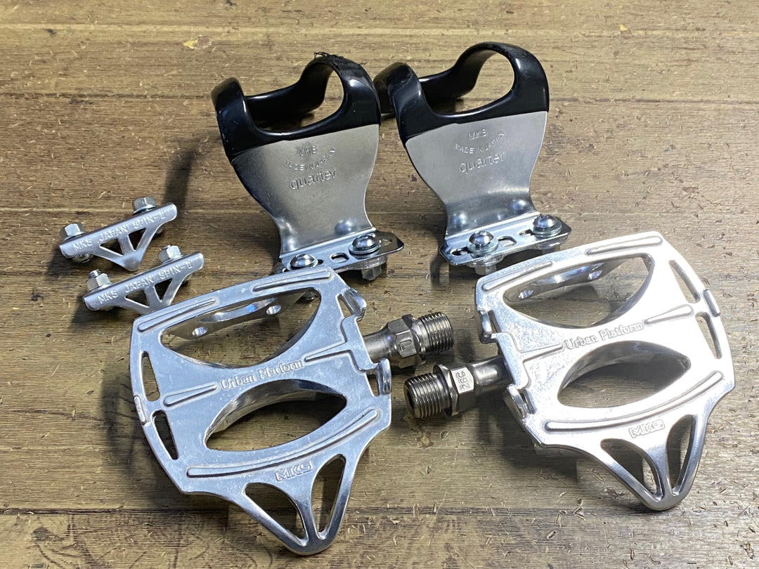 KR232 三ヶ島 MKS urban platform フラットペダル  トゥークリップ
