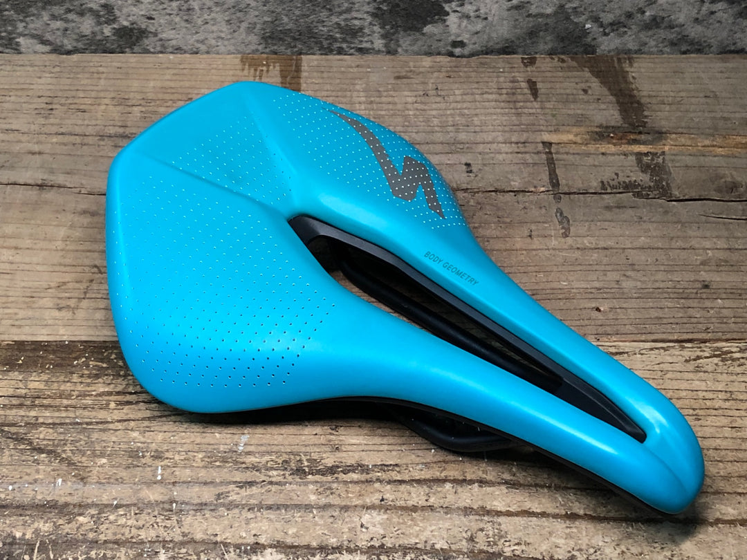 JF085 スペシャライズド SPECIALIZED パワー POWER ARC サドル ターコイズ Hollow Ti レール 155mm