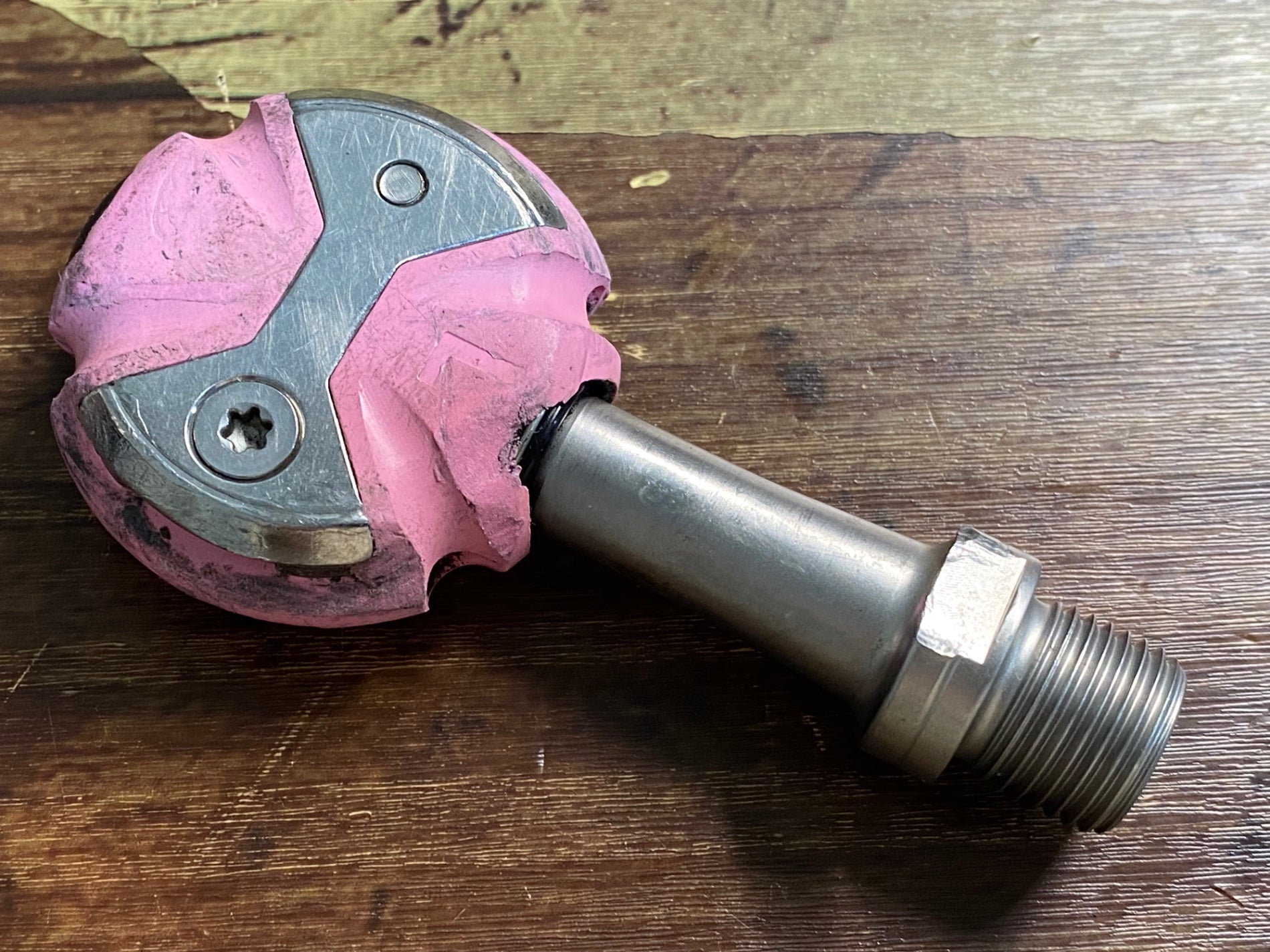 新品未使用SPEEDPLAY ステンレスシャフトビンディングペダル 一部ネジ