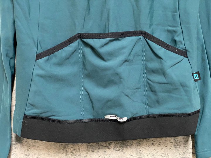 JO055 BIEHLER 長袖 サイクルジャージ 緑 M 裏起毛
