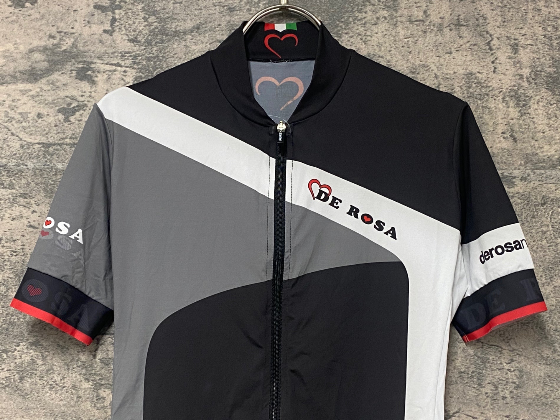 KK365 サンティーニ Santini 半袖 サイクルジャージ 黒 M DE ROSA