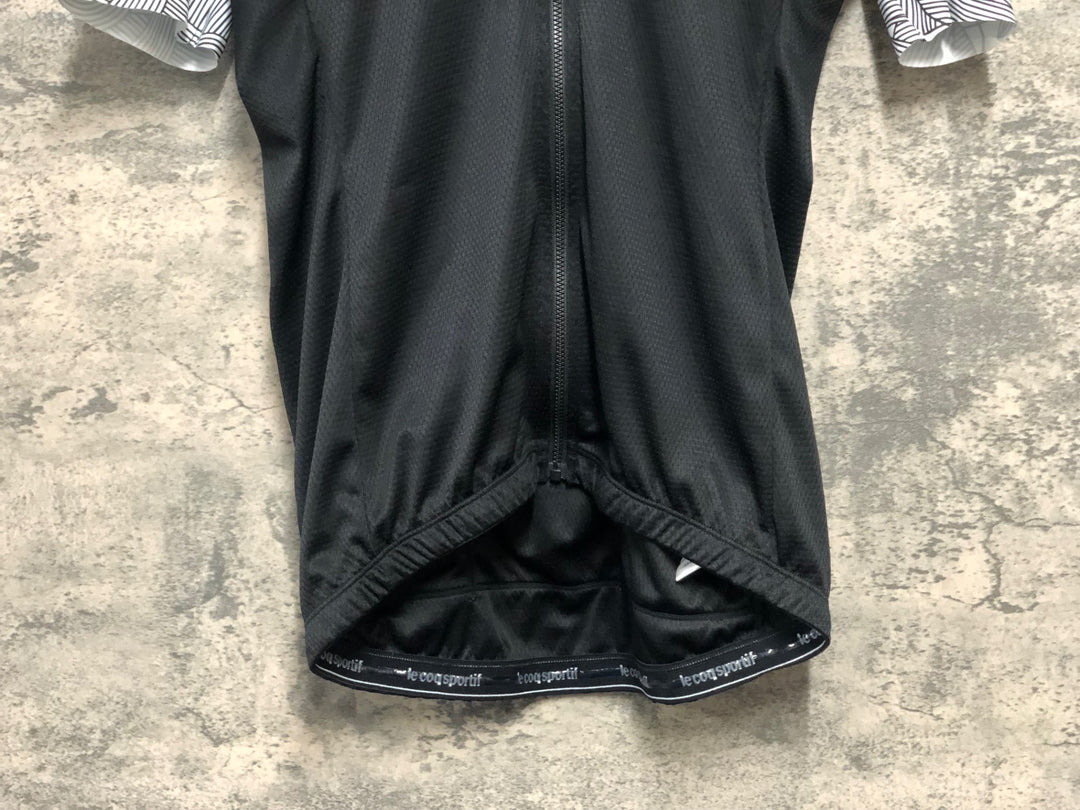 KK796 ルコックスポルティフ le coq sportif 半袖 サイクルジャージ 黒 O