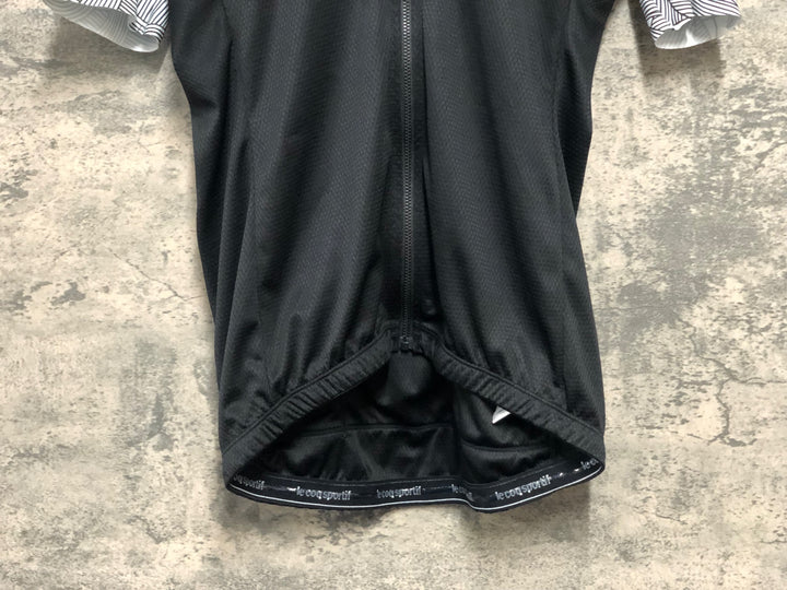 KK796 ルコックスポルティフ le coq sportif 半袖 サイクルジャージ 黒 O