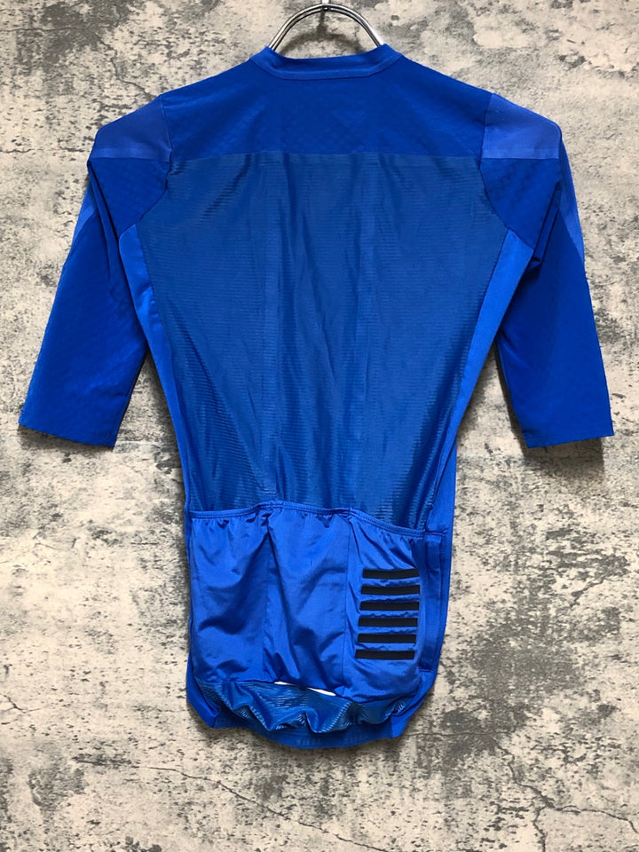 KE084 ラファ Rapha PRO TEAM AERO JERSEY 半袖 サイクルジャージ 青 XS
