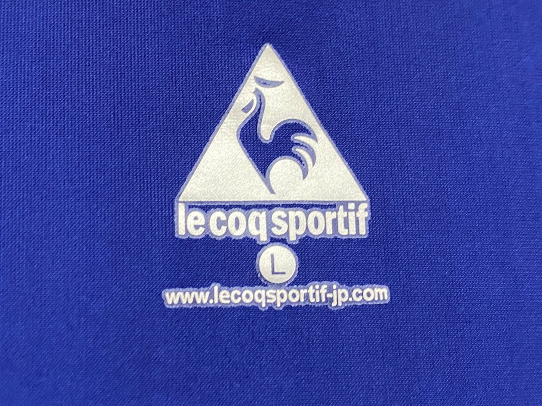 JO218 ルコックスポルティフ le coq sportif 長袖 サイクルジャージ ハーフジップ 青 水玉 レディース L