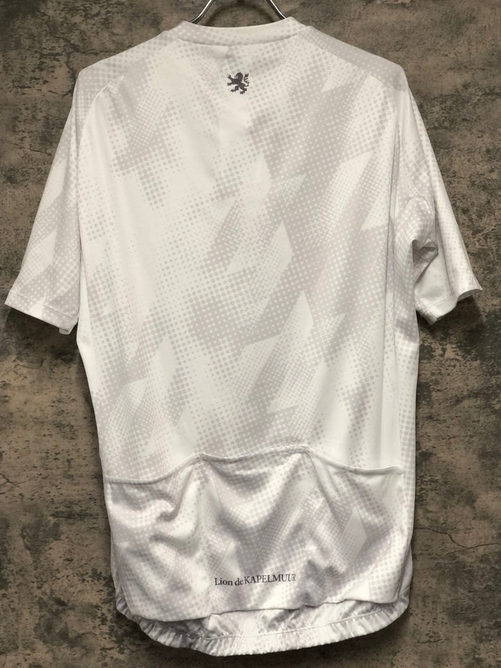 KD646 リオンドカペルミュール Lion de KAPELMUUR 半袖 サイクルジャージ 白 XL
