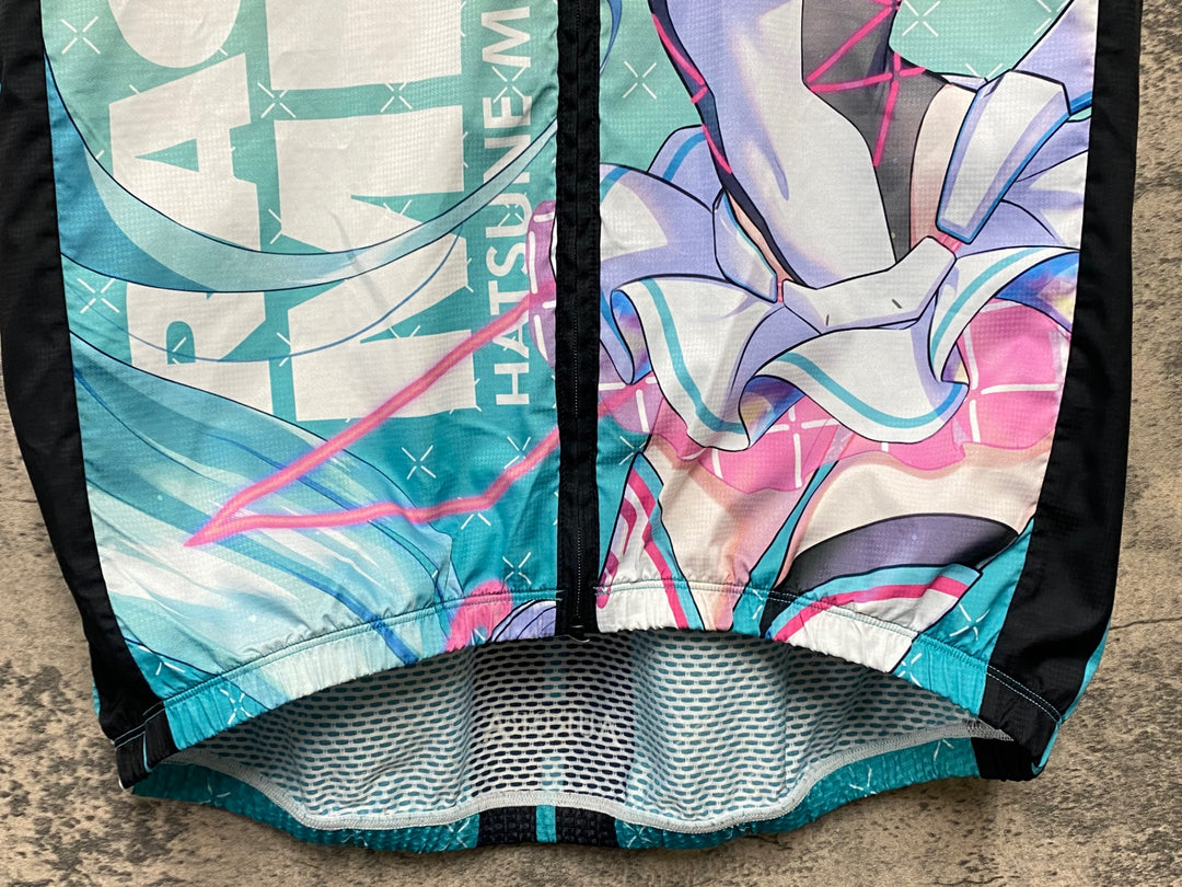 KI939 アウローラ AURORA Racing MIKU サイクルベスト ジレ 総柄 XL 2021Ver