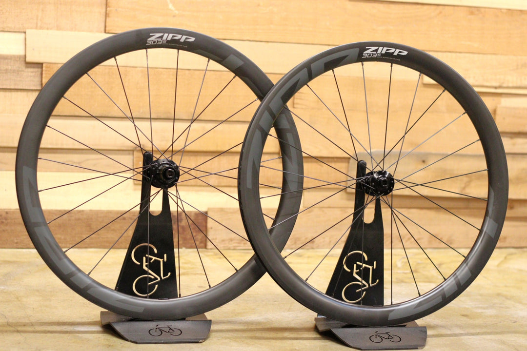 ジップ ZIPP 303S カーボン チューブレスレディ シマノ 12/11S ホイールセット フックレス DISC 【立川店】