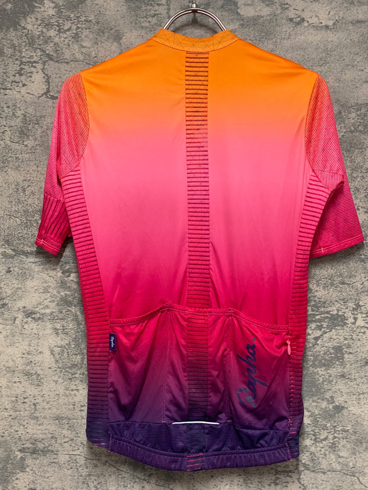 KF592 ラファ Rapha ODE TO THE SUN SOUPLESSE FLYWEIGHT JERSEY 半袖 サイクルジャージ ピンク S レディース