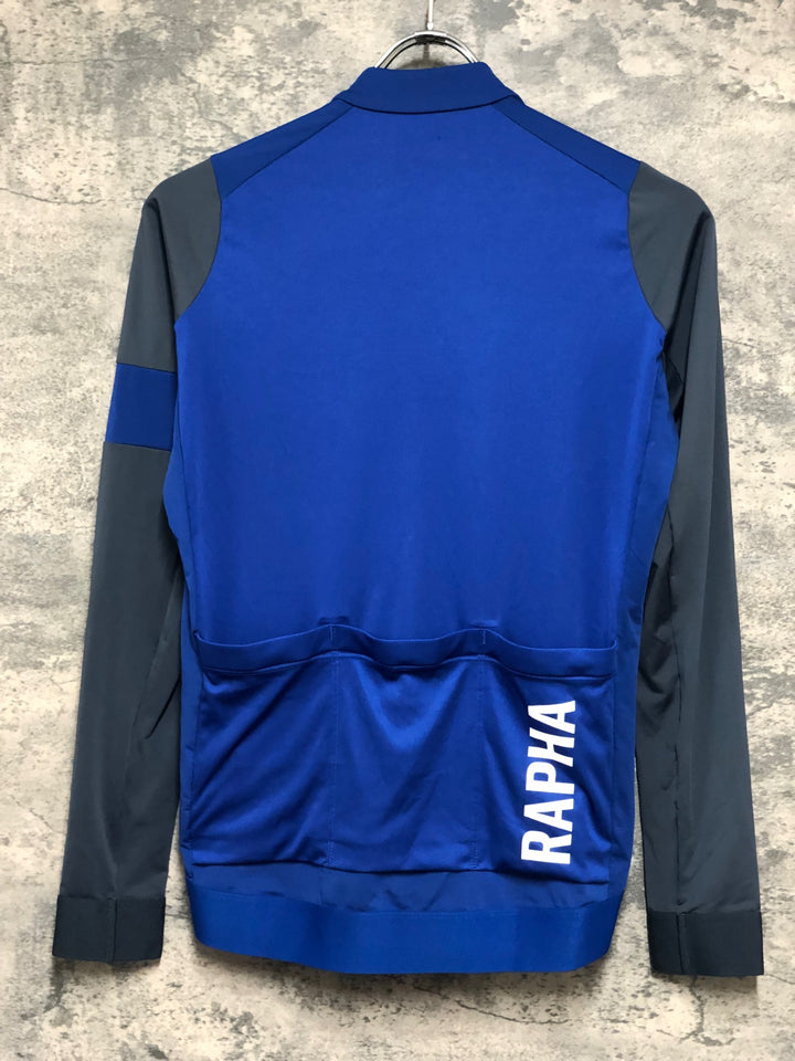 JZ457 ラファ RAPHA PRO TEAM LONG SLEEVE TRAINING JERSEY 長袖サイクルジャージ S 青