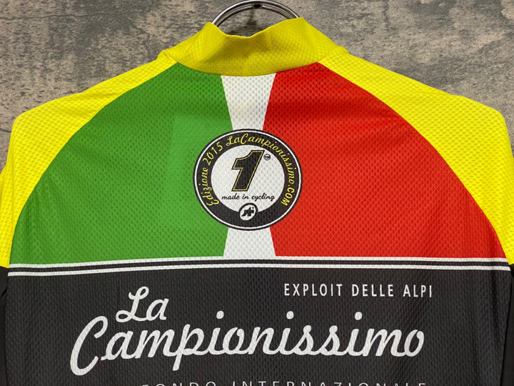 JV139 アソス ASSOS FAGNANO REPUBLIC 半袖 サイクルジャージ 黄 M