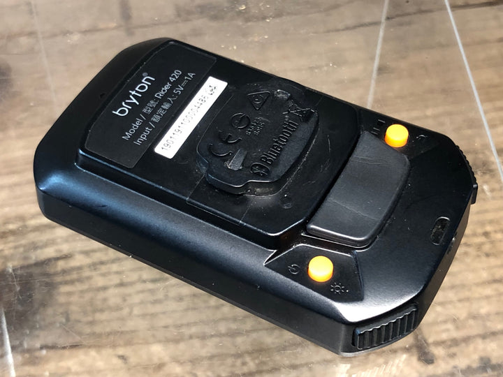 JC971 ブライトン bryton ライダー Rider420 サイクルコンピューター 動作確認済