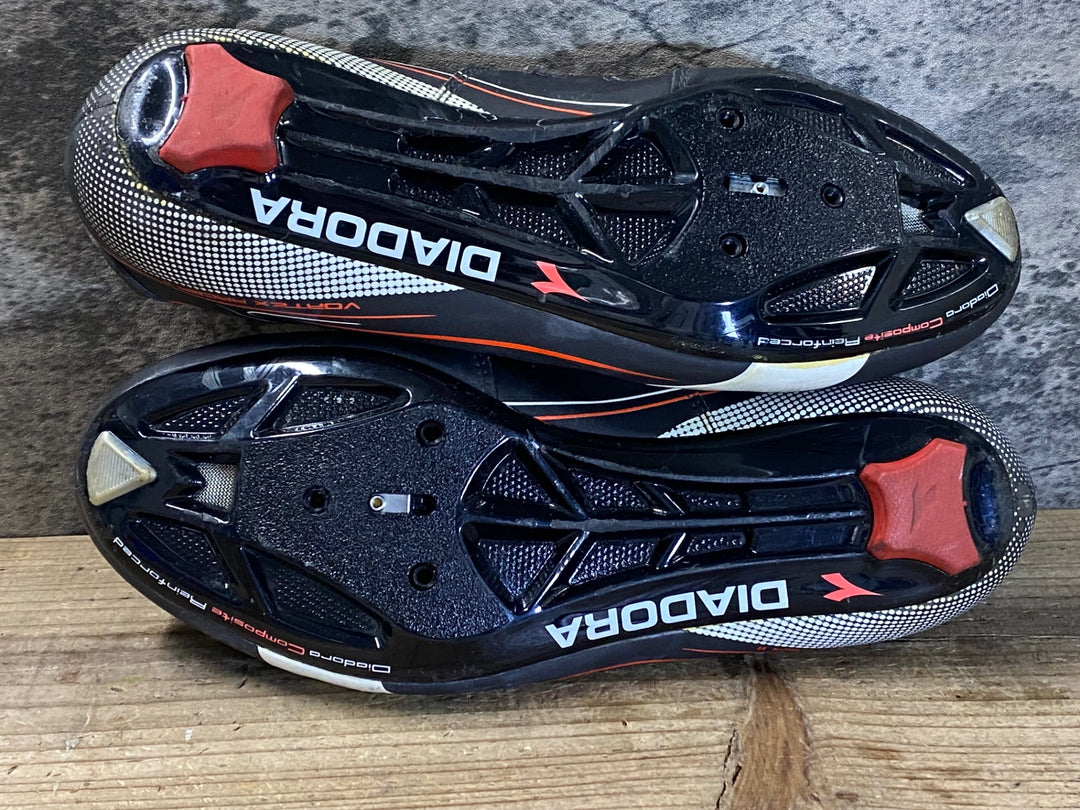 JT033 ディアドラ DIADORA VORTEX RACER Ⅱ ビンディングシューズ BOA 3穴 黒 EU42.5