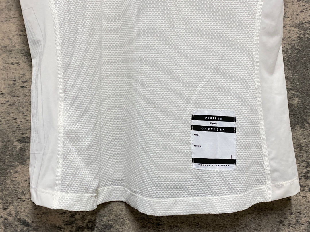 KL116 ラファ Rapha PRO TEAM BASE LAYER SHORT SLEEVE 半袖 ベースレイヤー 白 L