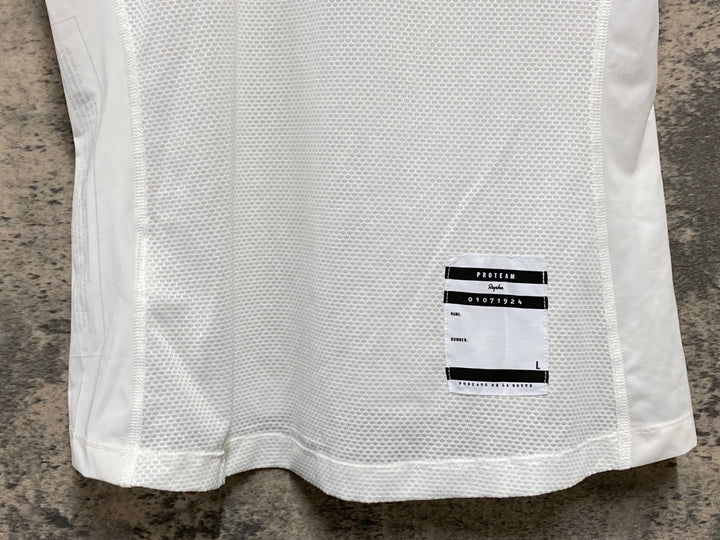 KL116 ラファ Rapha PRO TEAM BASE LAYER SHORT SLEEVE 半袖 ベースレイヤー 白 L