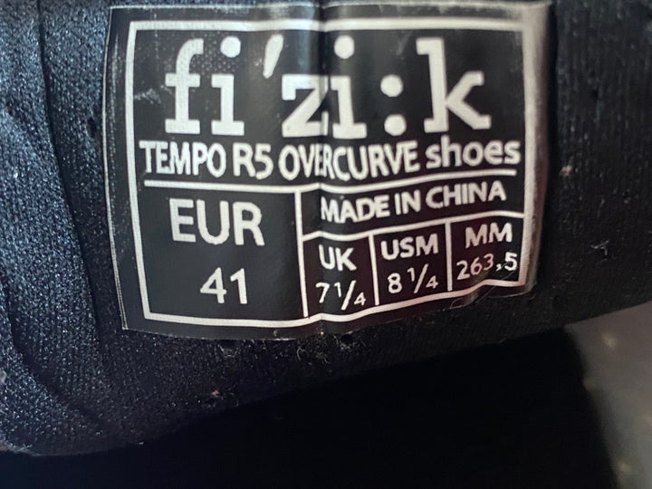 KH882 フィジーク fizik TEMPO R5 OVERCURVE SHOES ビンディングシューズ 白 EU41