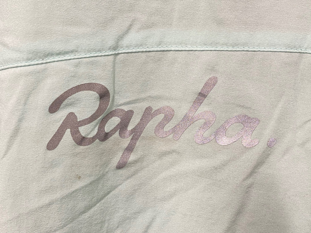 KF616 ラファ Rapha WIND JACKET 長袖 ウィンドブレーカー 水色 S ※チャック割れ、汚れあり