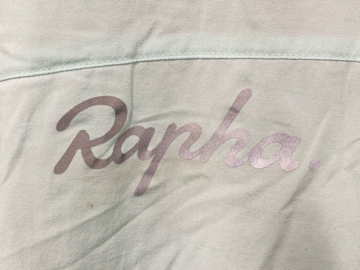 KF616 ラファ Rapha WIND JACKET 長袖 ウィンドブレーカー 水色 S ※チャック割れ、汚れあり