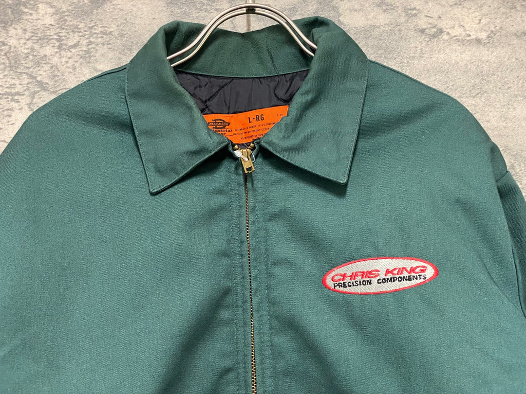 KF069 ディッキーズ Dickies JACKET FQ 長袖 ワークジャケット 深緑 L