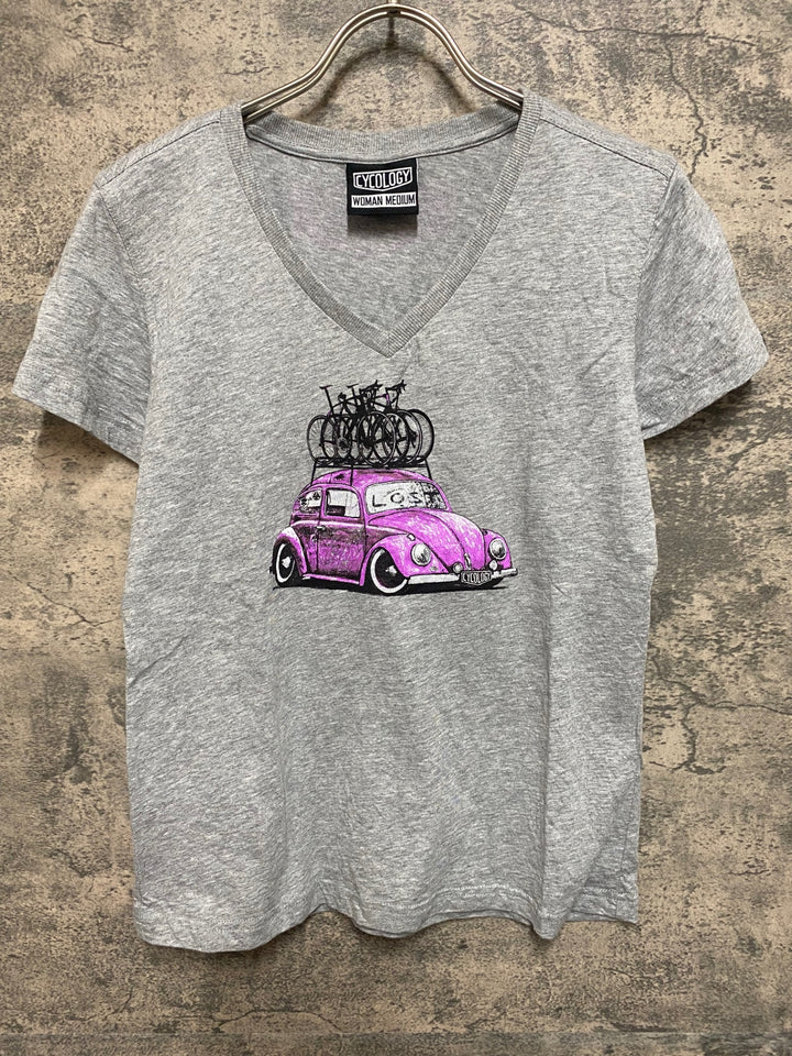 JS073 サイコロジー CYCOLOGY 半袖 Tシャツ グレー レディース M
