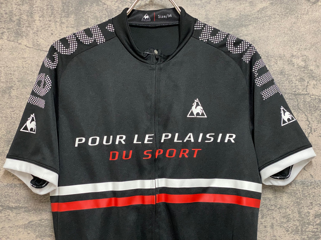 JP149 ルコックスポルティフ le coq sportif 半袖 サイクルジャージ 黒 M